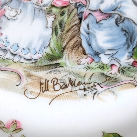 Royal Doulton Brambly Hedge Summer Plate Vintage Artist Signed 8 in Jill Barklem - Picture 5 of 5